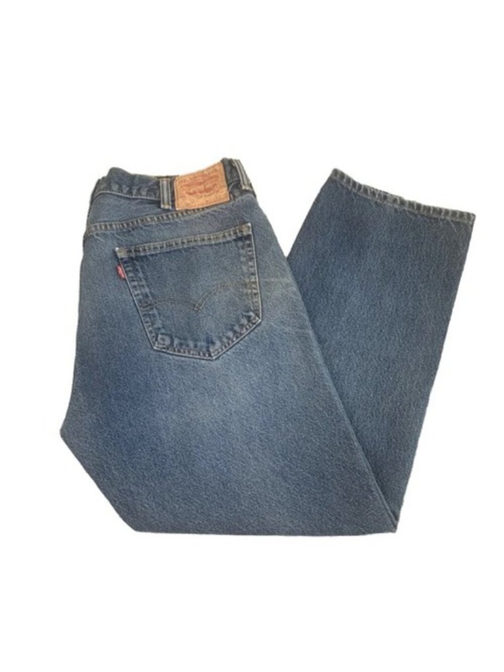 Levi's 505 Jeans Mens Regular Fit Straight Leg Size 38x30 (36x27) Mexico *spots